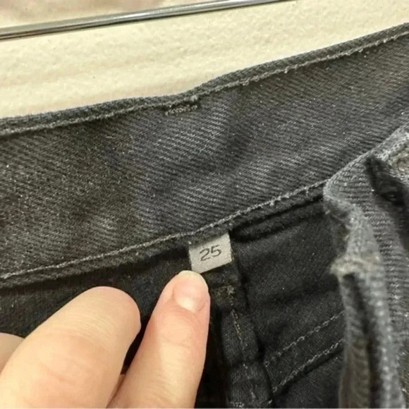 Carmar black frayed distressed denim shorts 25 - Picture 9 of 11